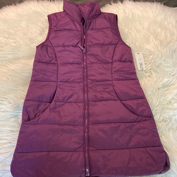 ZELOS Jackets & Blazers - Zelos XS puffy vest brand new with tags long 29” bust 30” with two front pockets